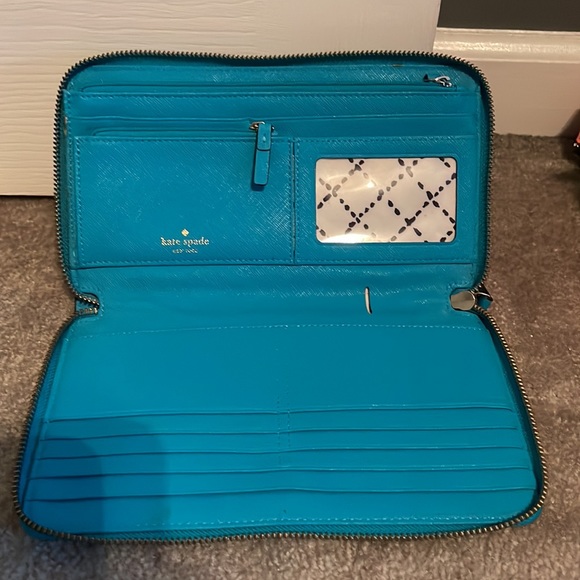 Kate Spade wallet. Turquoise - Picture 3 of 3